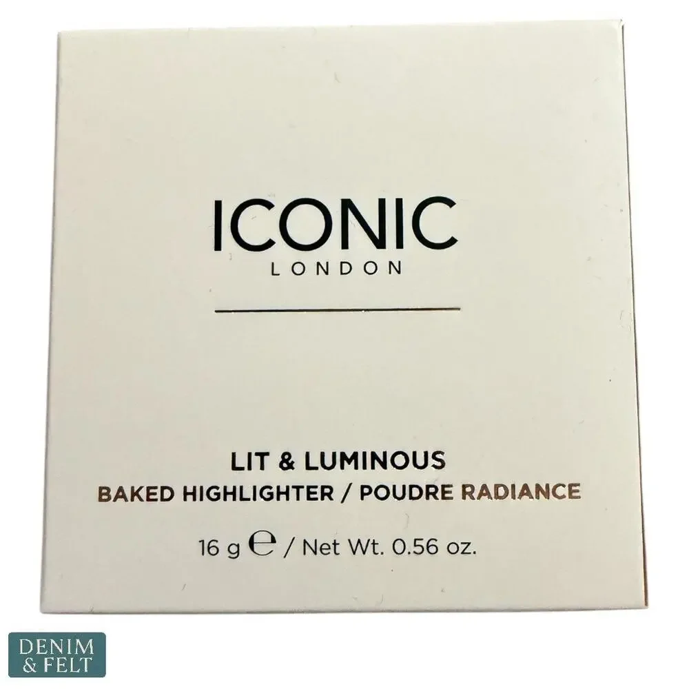NEW ICONIC London Lit & Luminous Baked Highlighter Universal‎ Glow Powder
